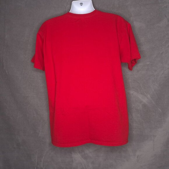 Fox Racing Mens Graphic T-shirt Large Short Sleeve Tee Crew Neck Red - Picture 3 of 4